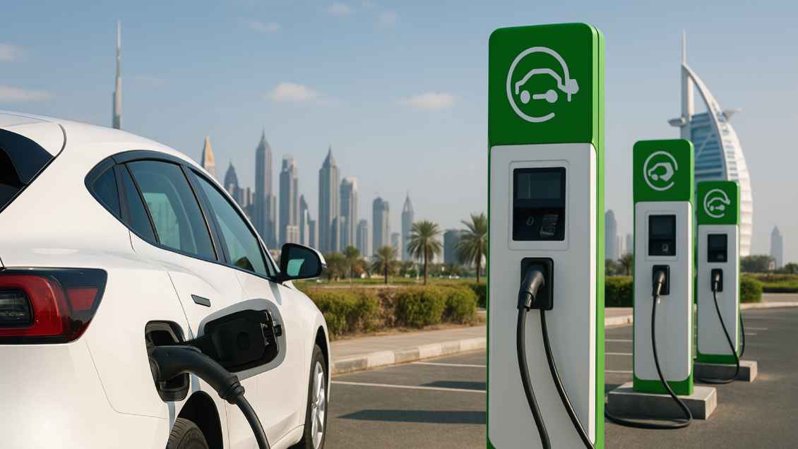 Commercial EV charging station